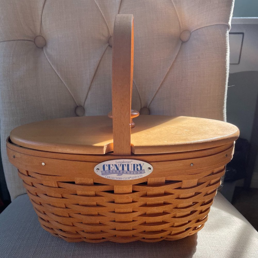 Large Century Celebration Longaberger Basket + Lid